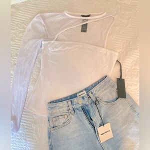 H:ours Jeffery Bodysuit in White | Revolve